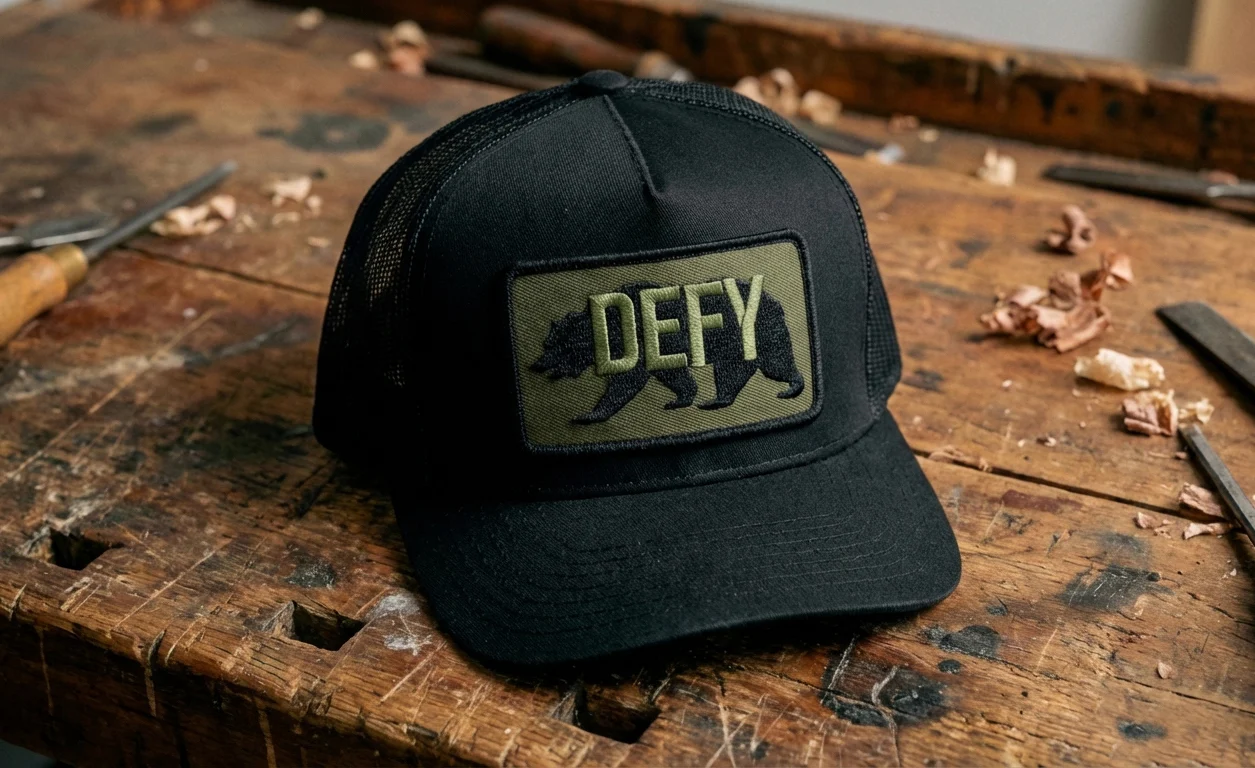 Bear Trucker Hat / Velcro / Ships in 5-6 Weeks - Image 3