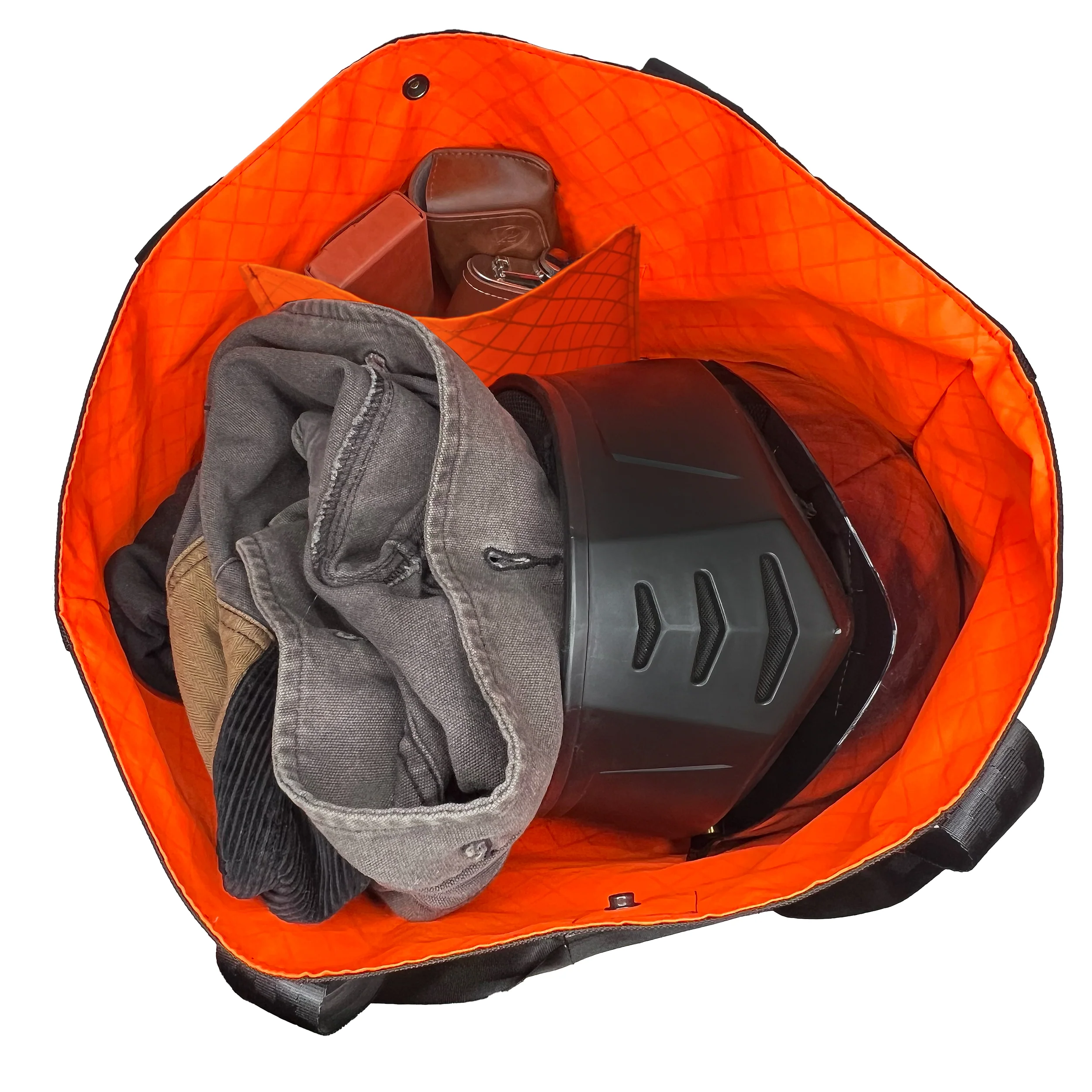 Cargo Hold Tote 'Fire Edition' / Ballistic Nylon x ECOPAK™ EPX Blaze Orange - Image 2