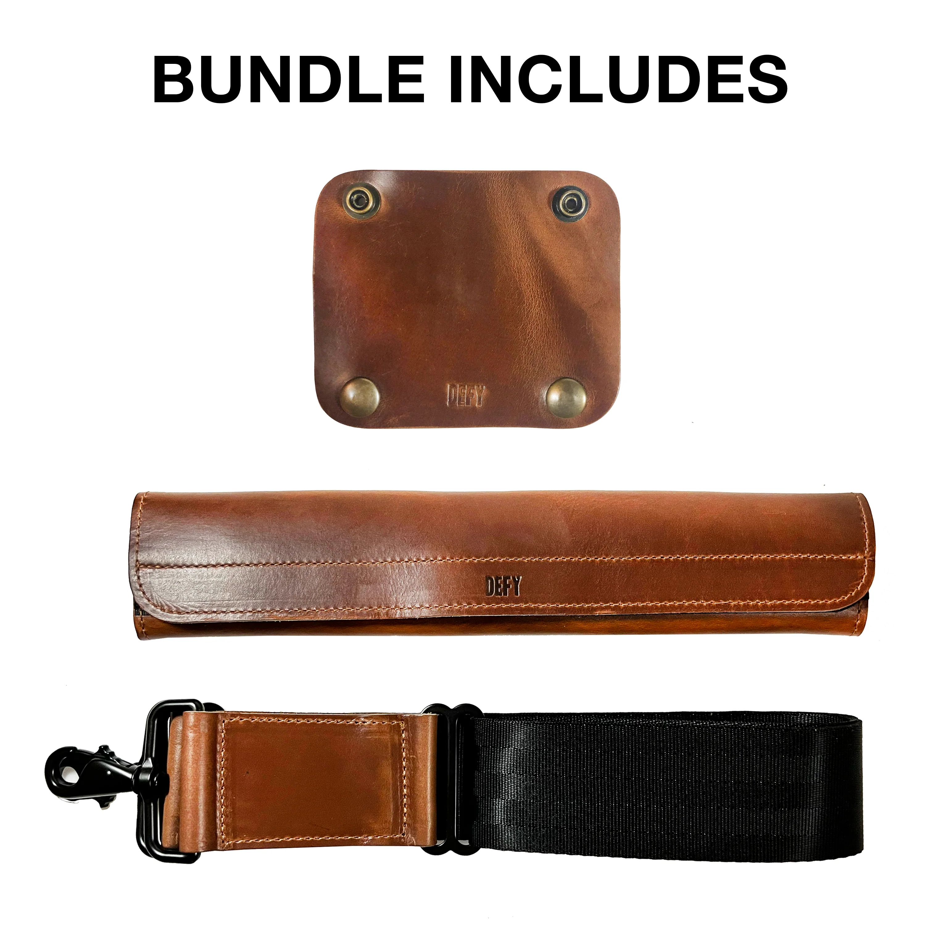 Defender Briefcase / Horween Whiskey Cavalier Leather Strap Limited Edition / TexWax™ Autumn Plaid Lining Bundle / Ships in 6-10 Weeks - Image 8