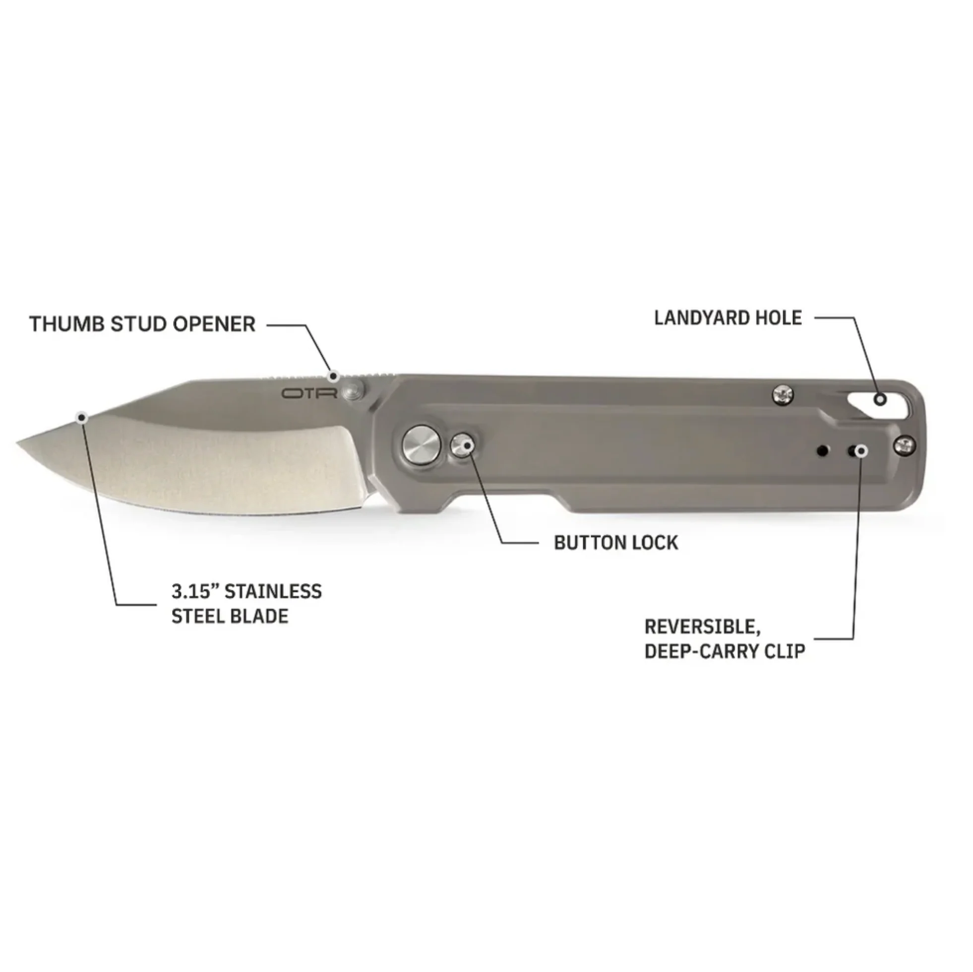 DEFY x OTR Titanium Steel Pocket Knife - Image 7