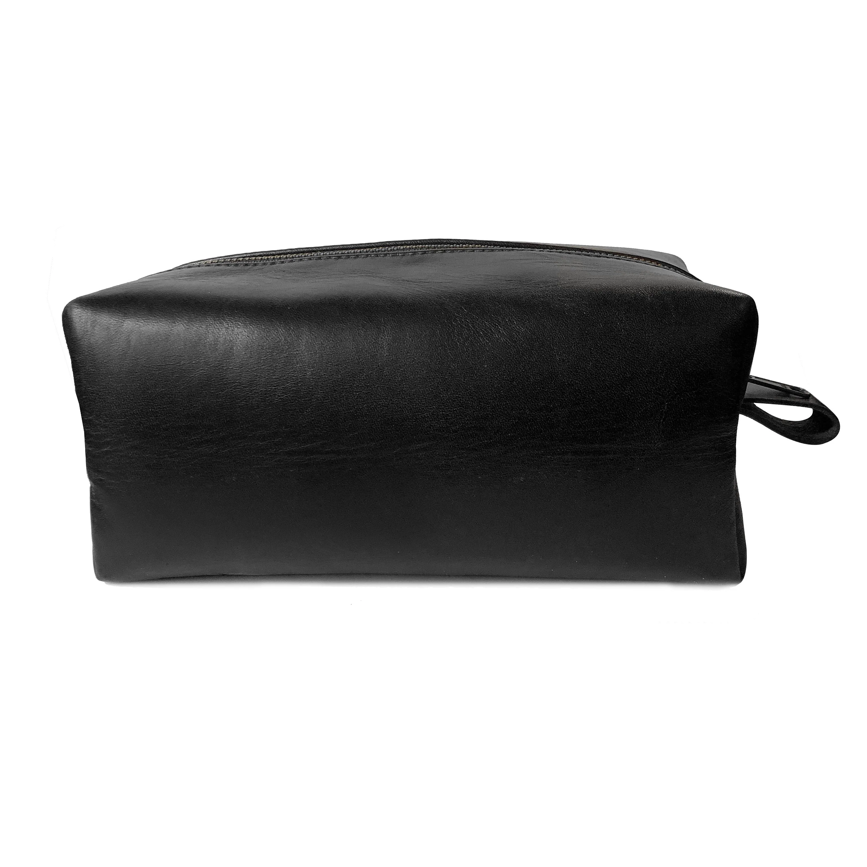 Dopp Kit / Horween Essex Rookery Leather x Buffalo Plaid Wax Canvas / Ships in 3-4 Weeks - Image 5