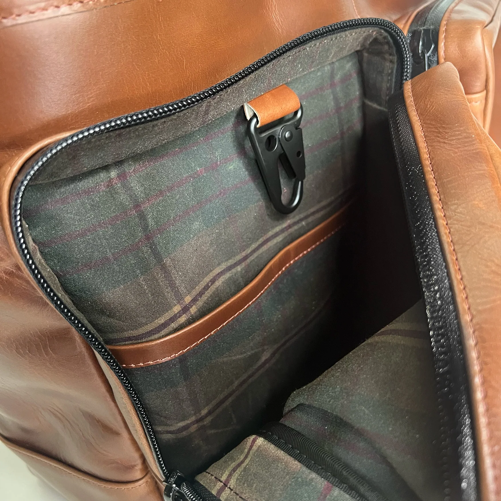 Epic 48 Hour Bundle / Horween Cavalier Whiskey Leather x TexWax™ Autumn Plaid Wax Canvas / Ships in 8-10 Weeks - Image 11