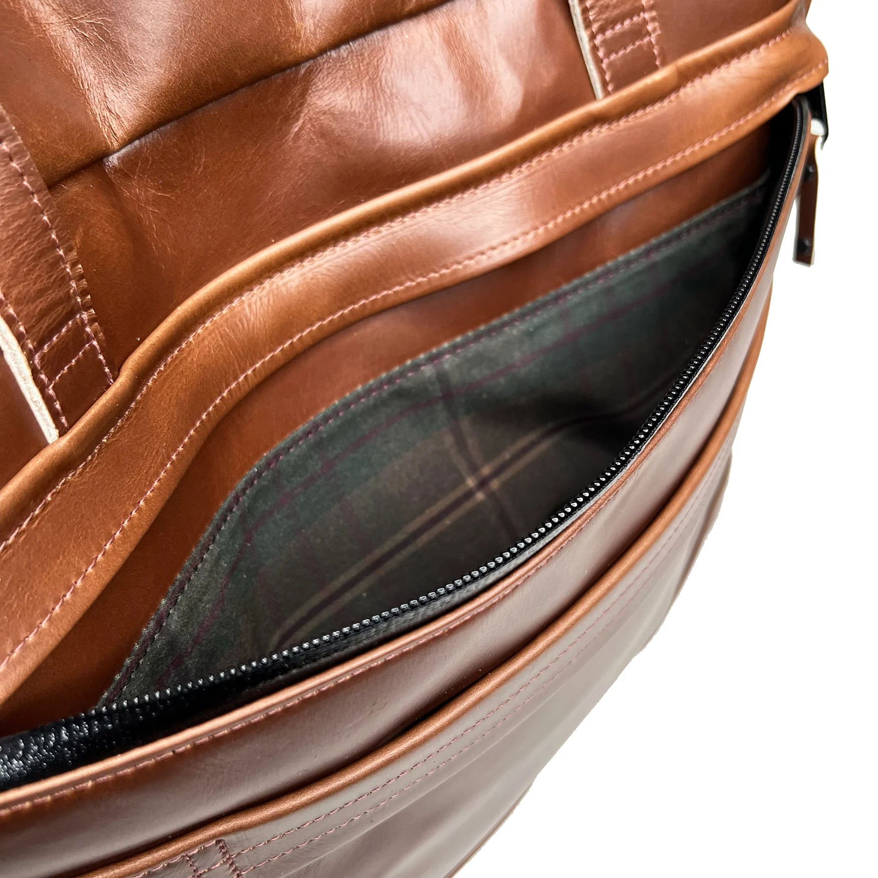 Epic 48 Hour Bundle / Horween Cavalier Whiskey Leather x TexWax™ Autumn Plaid Wax Canvas / Ships in 8-10 Weeks - Image 13