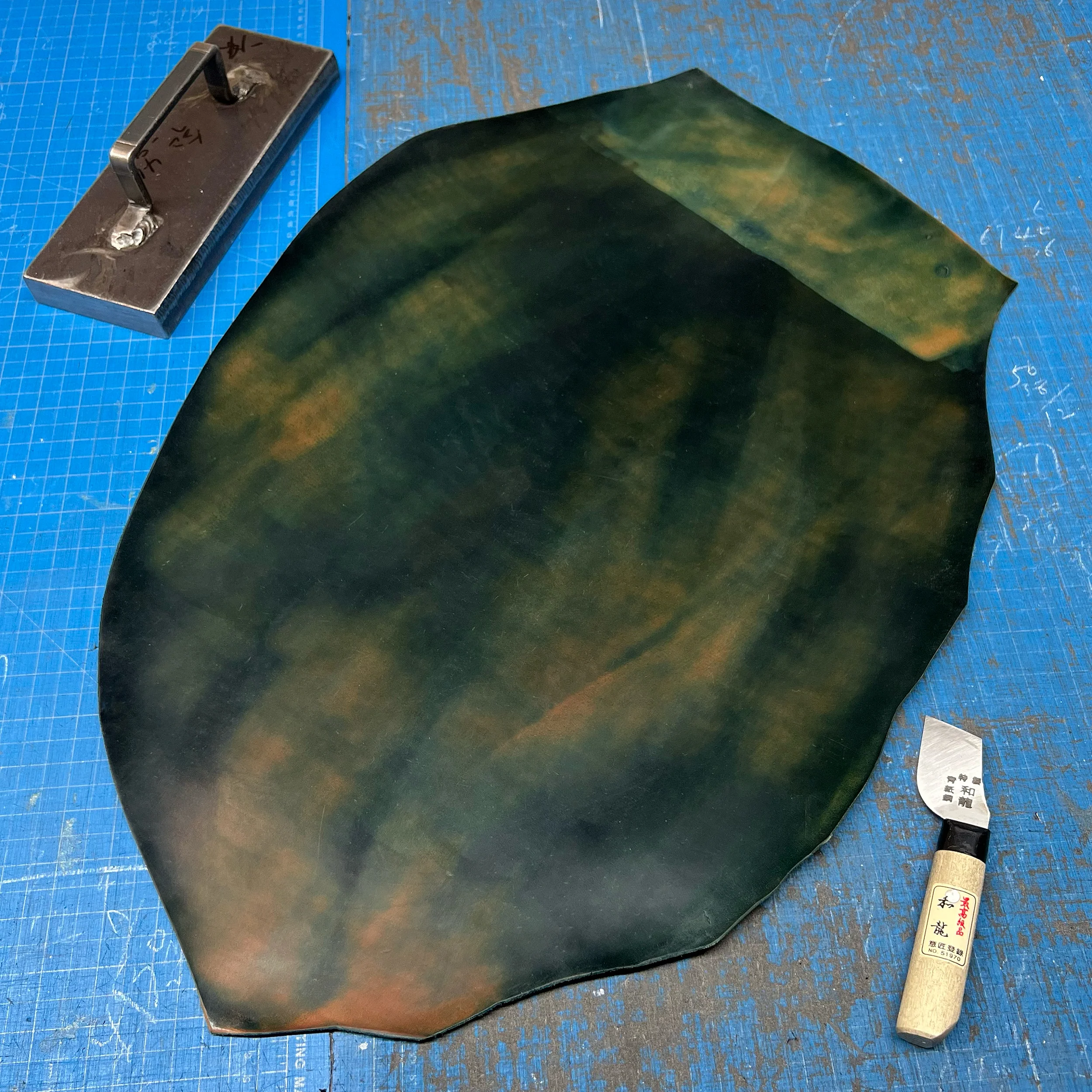 GP - Mr Gripper / Horween Marbled (Greens, Browns, Blues) Shell Cordovan Mr Gripper / Last 1 - Image 6