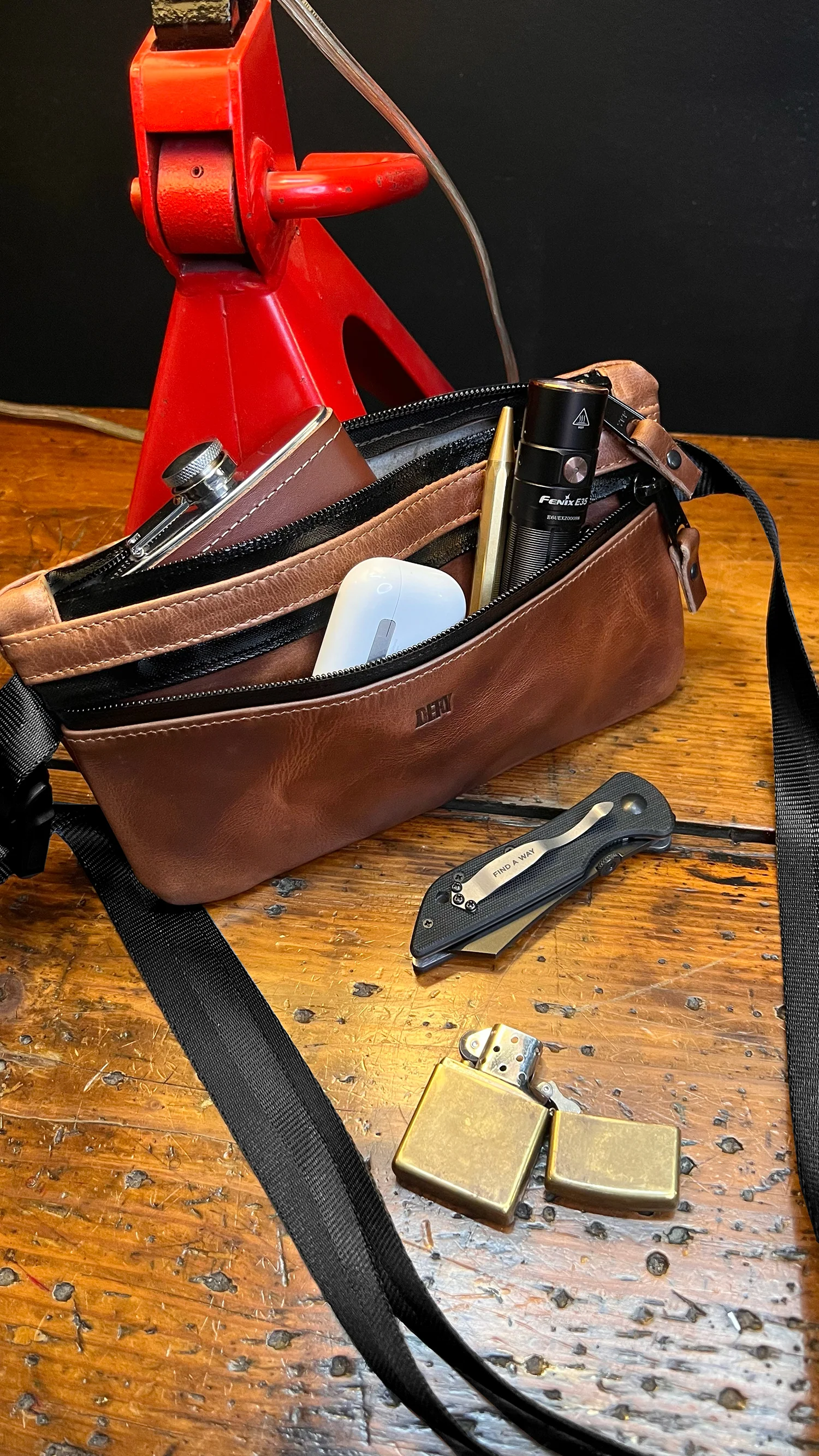 Nefarious 'Naked' Edition / Horween Cavalier Whiskey Leather - Image 3