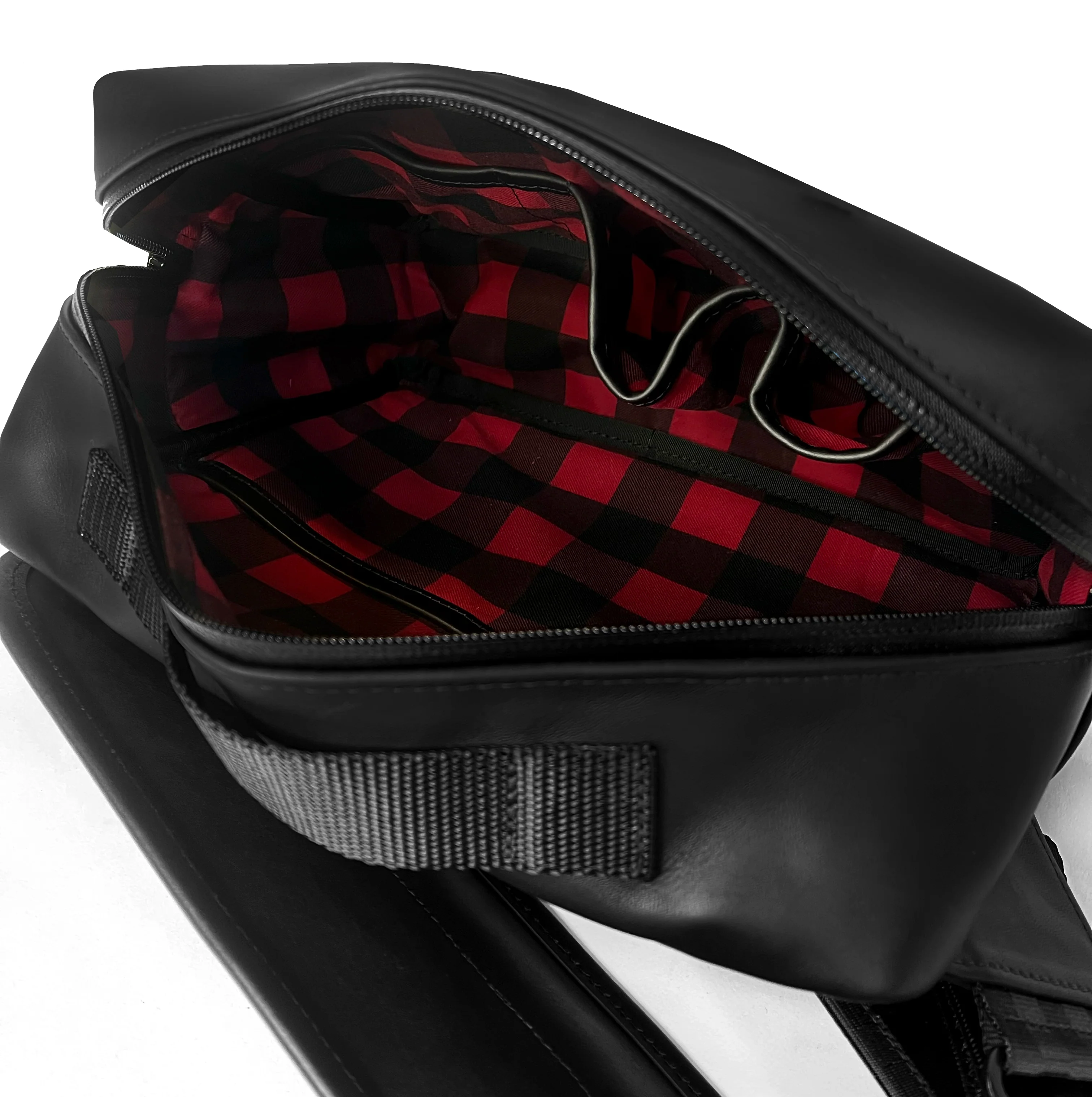 Insidious Jr. Sling / Horween Essex Rookery Leather x TexWax™ Buffalo Plaid Wax Canvas Bundle / Ships in 6-10 Weeks - Image 6
