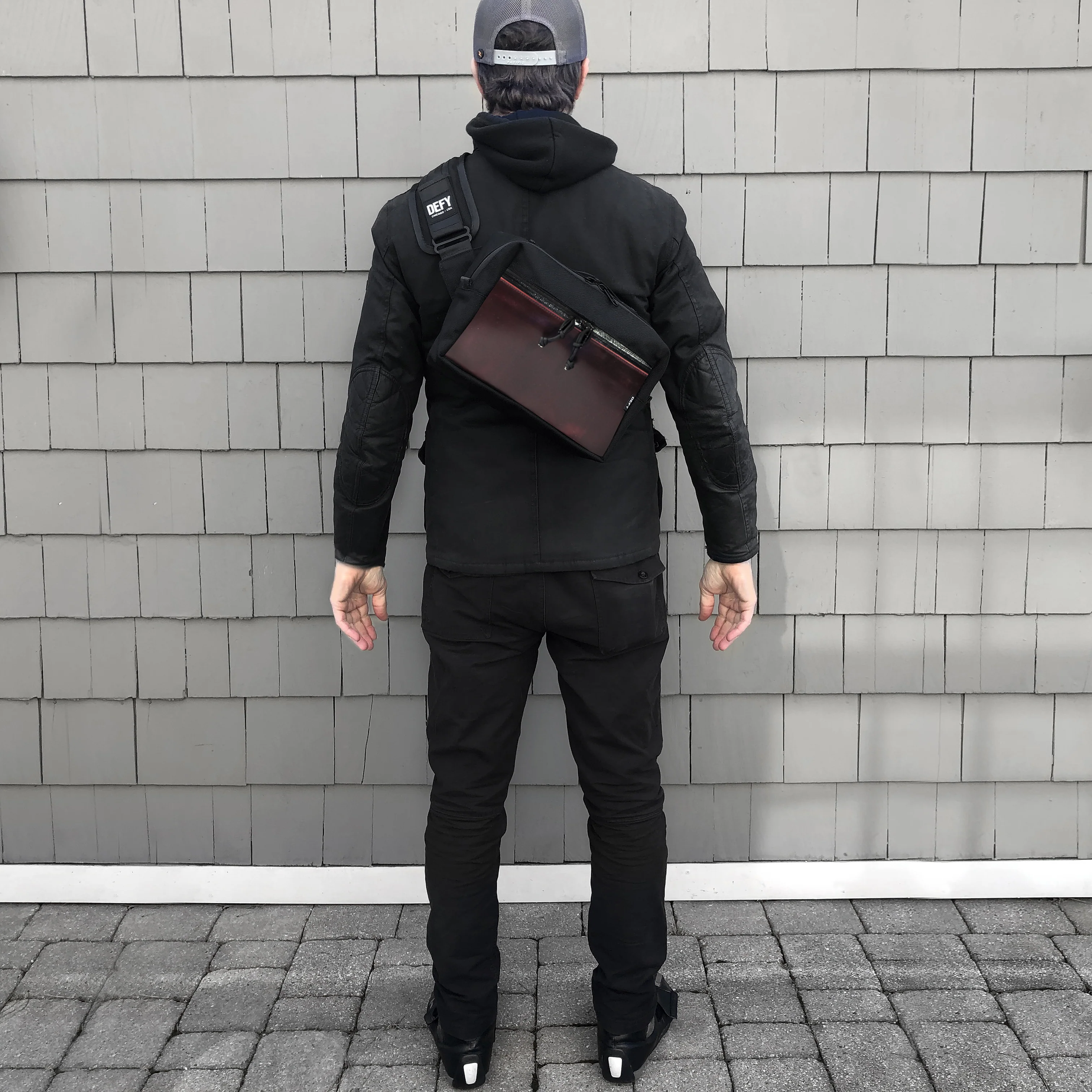 Insidious Jr. Sling / Horween Oxblood Chromexel® Leather + Ballistic Nylon Edition / Ships in 6-10 Weeks - Image 5
