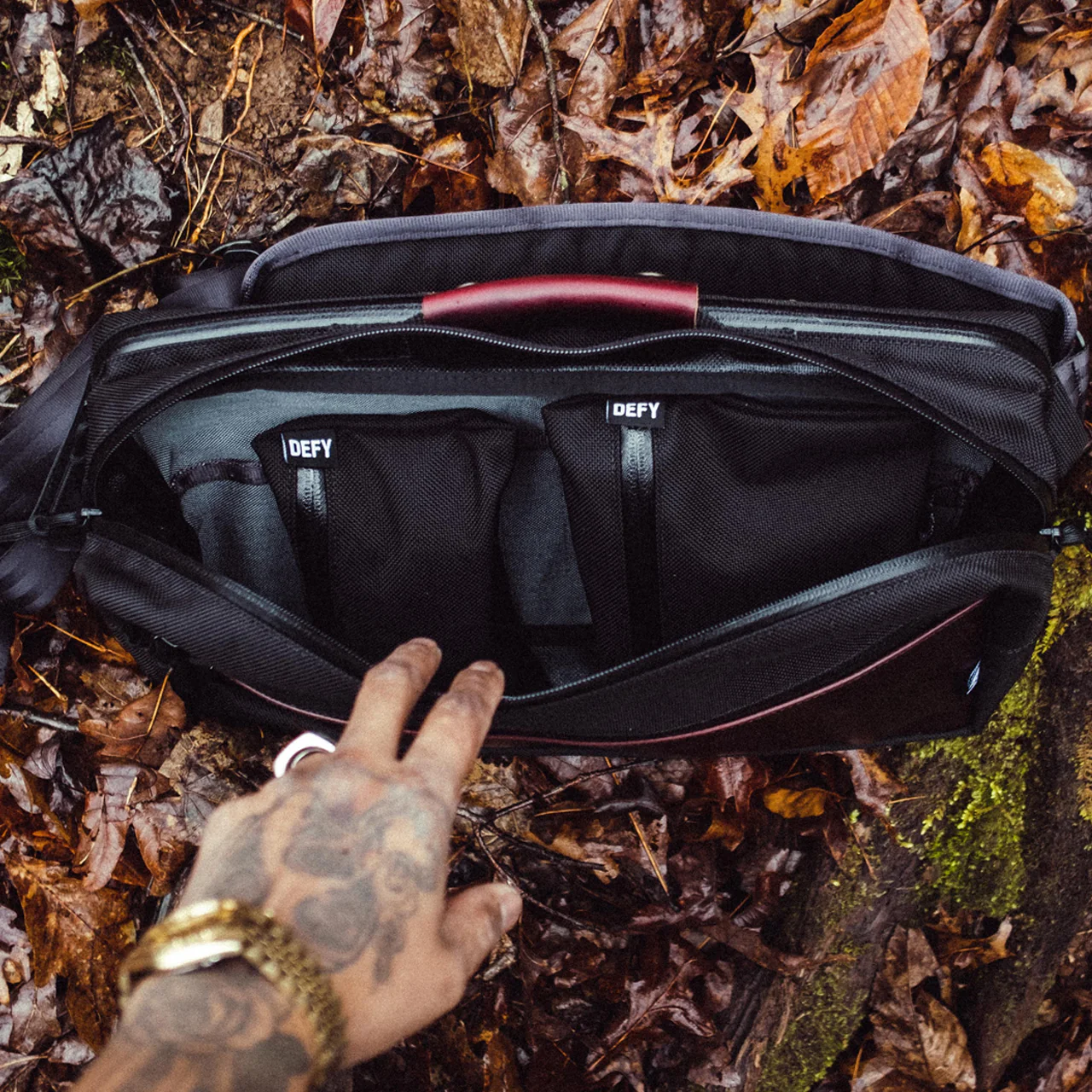 Insidious Sling / Ballistic Nylon + Horween Oxblood Chromexel® Leather / Ships in 8-10 Weeks - Image 19