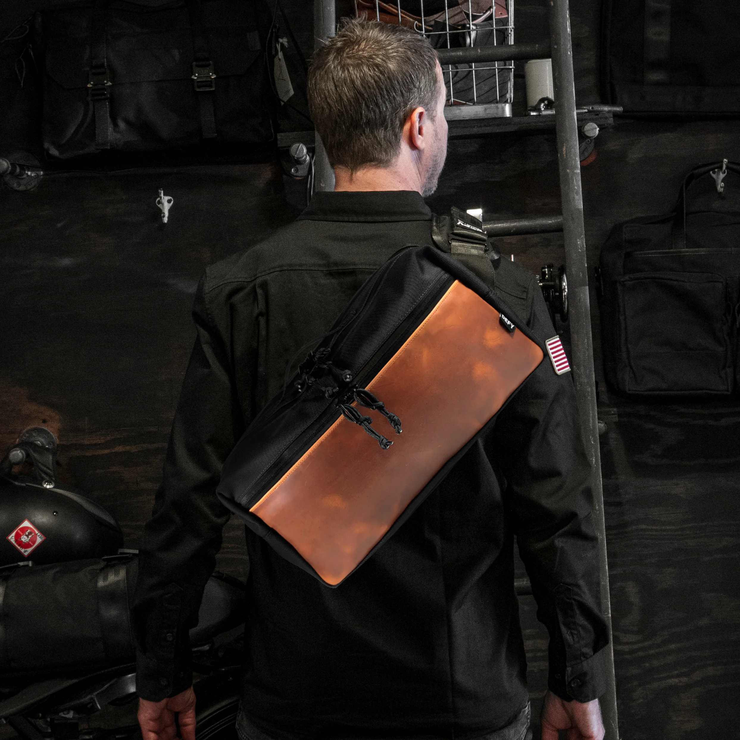 Insidious Sling / Ballistic Nylon + Horween Cavalier Whiskey Leather / Ships in 6-10 Weeks - Image 8
