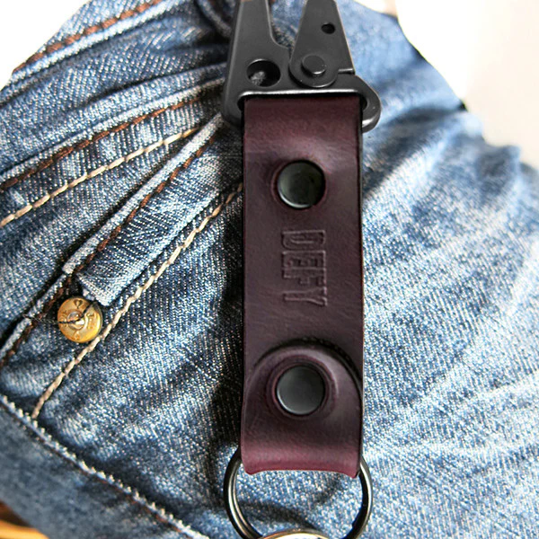 Key Chain / Horween Oxblood Chromexel® Leather - Image 4