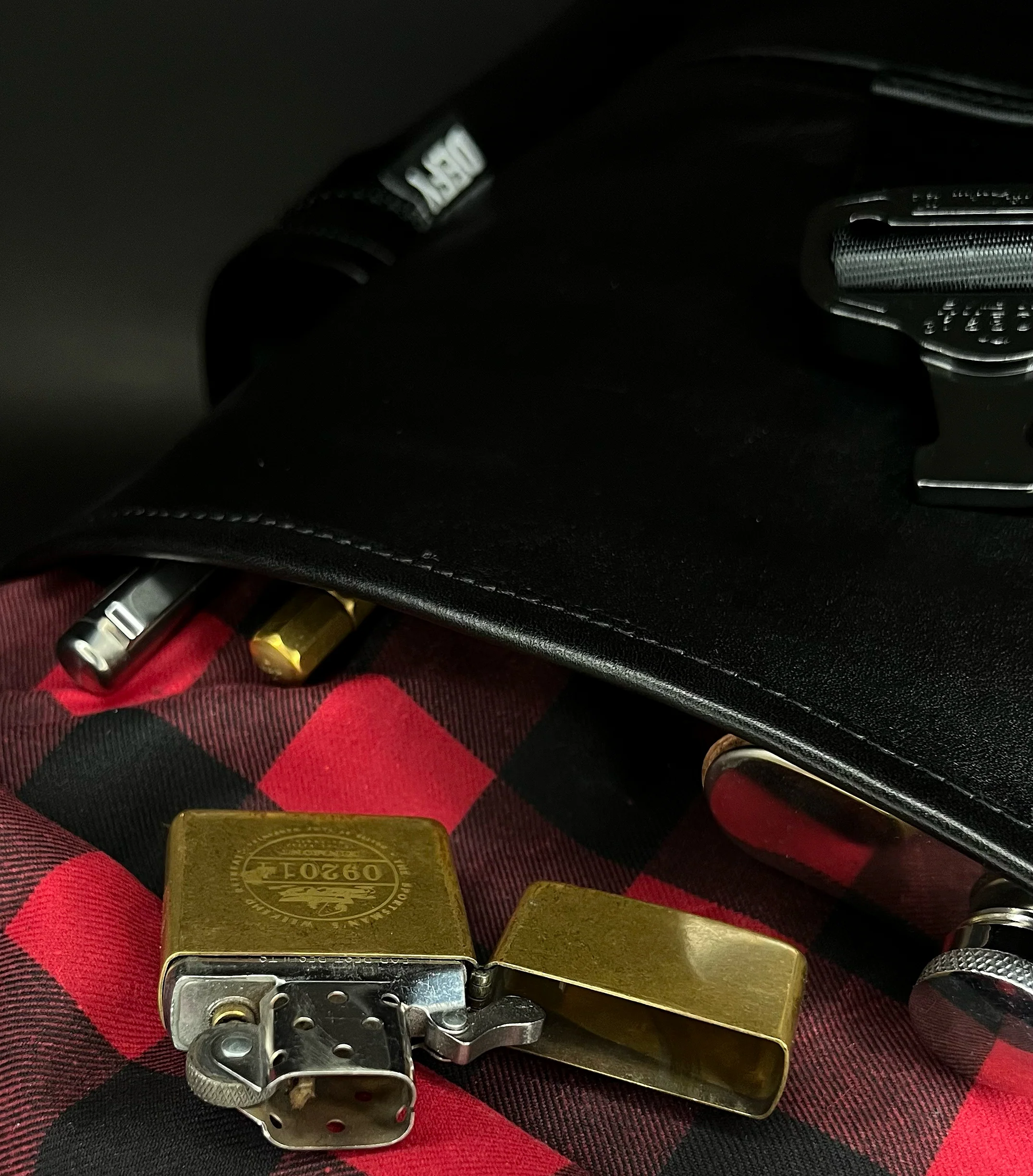 Menace Backpack 2.0 / Full Horween Essex Rookery Leather x TexWax™ Buffalo Plaid Wax Canvas Bundle / Ships in 3-4 Weeks - Image 11