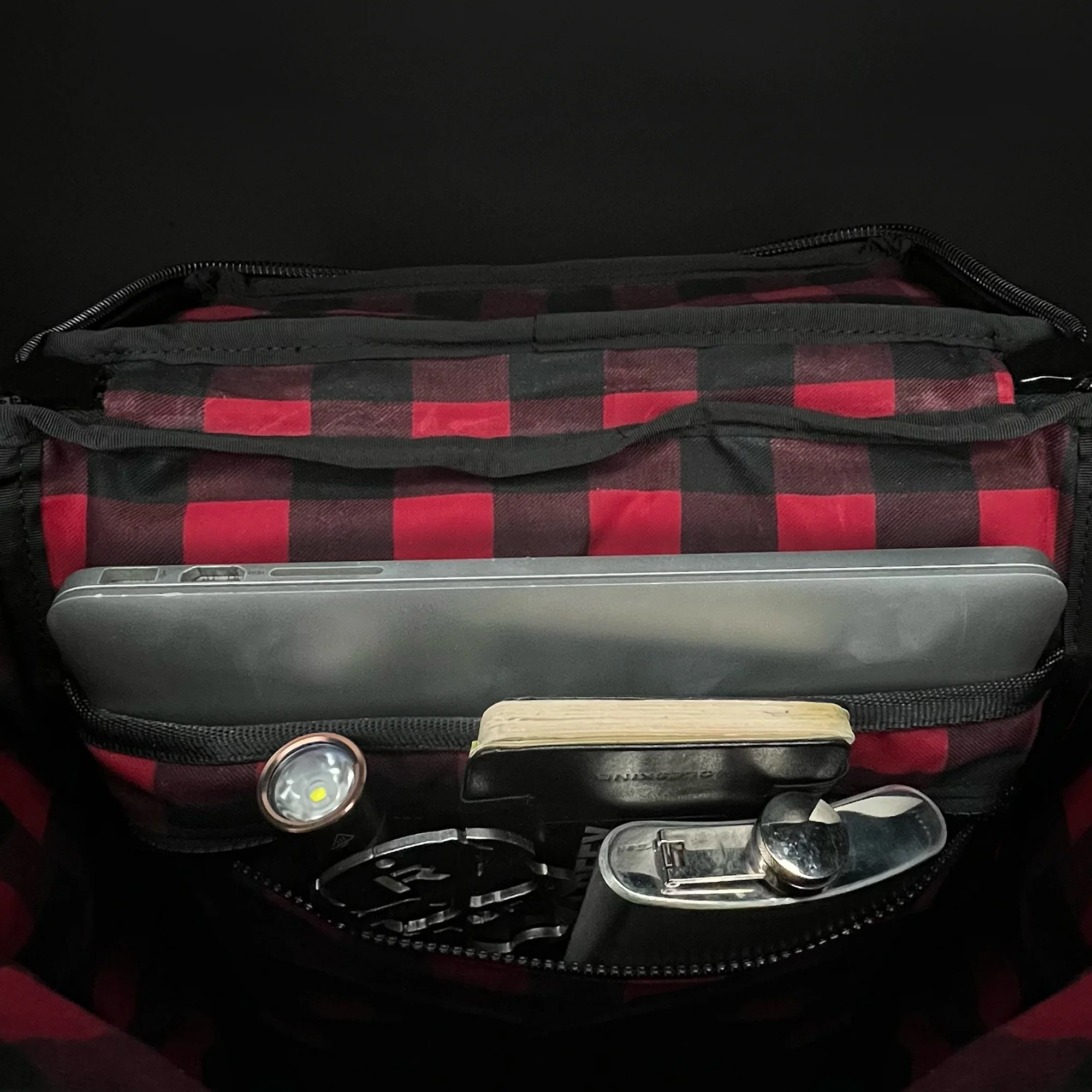 Menace Backpack 2.0 / Full Horween Essex Rookery Leather x TexWax™ Buffalo Plaid Wax Canvas Bundle / Ships in 3-4 Weeks - Image 4