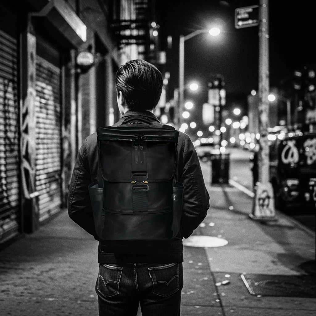 Menace Backpack 2.0 / Full Horween Essex Rookery Leather x TexWax™ Buffalo Plaid Wax Canvas Bundle / Ships in 3-4 Weeks - Image 7