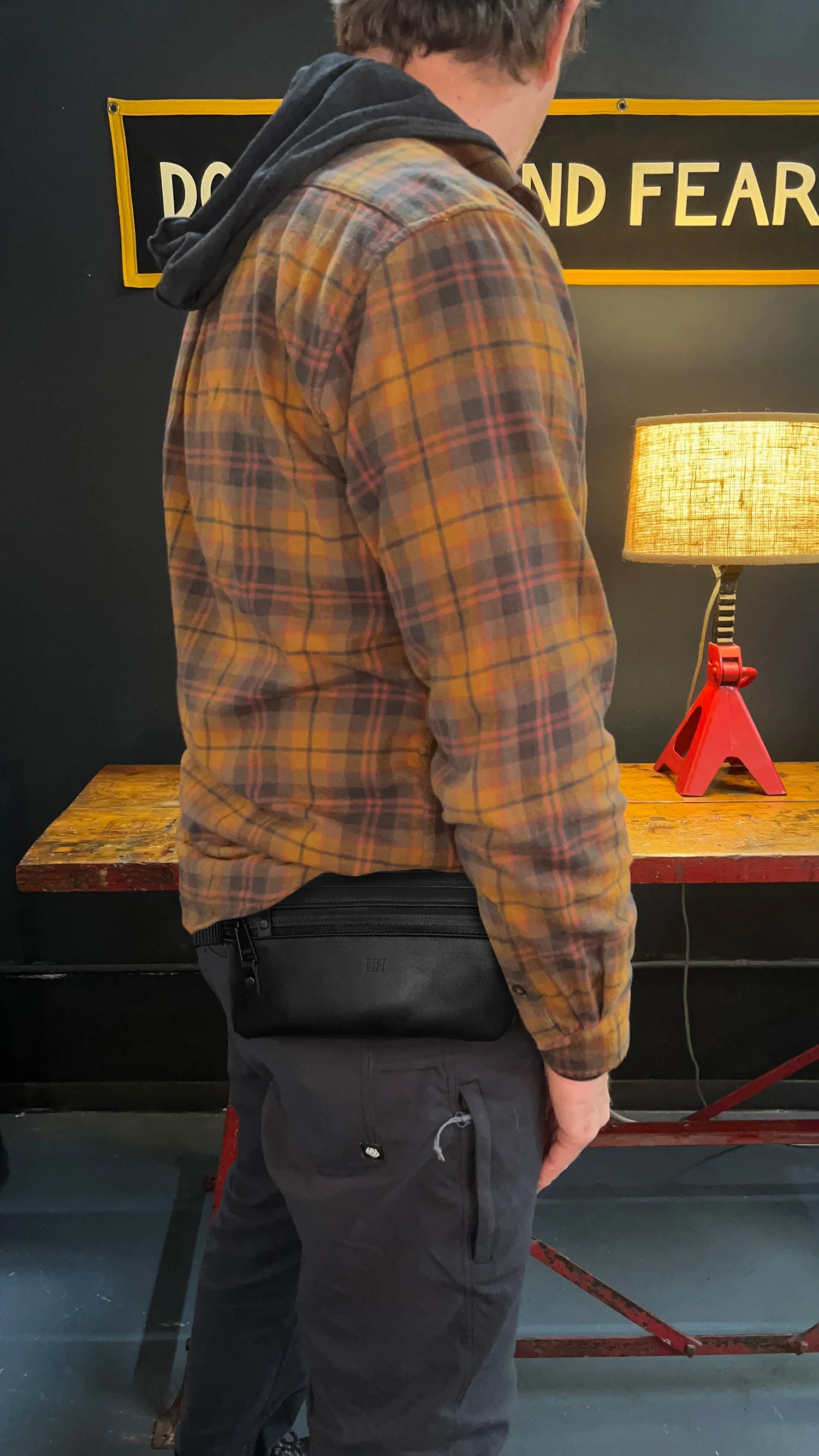Nefarious Horween Essex Rookery Leather x TexWax™ Buffalo Plaid Wax Canvas / Low Stock - Image 4