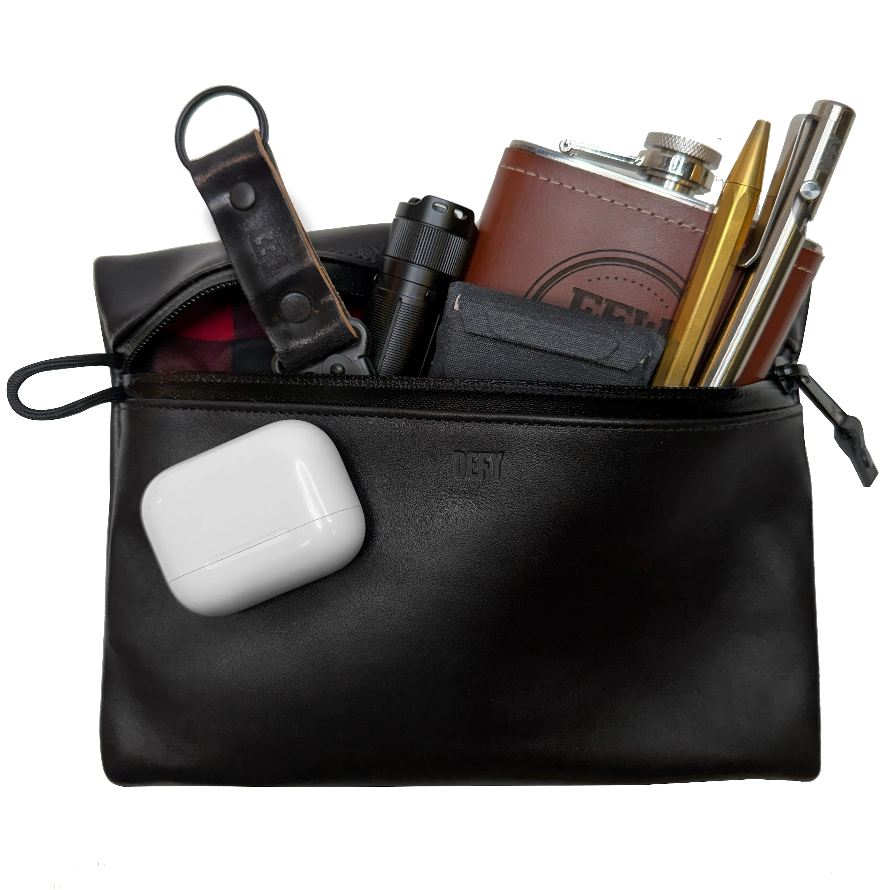 Project Horween Essex Rookery Leather x TexWax™ Buffalo Plaid Wax Canvas 3 Pouch Bundle / Last 1 - Image 10