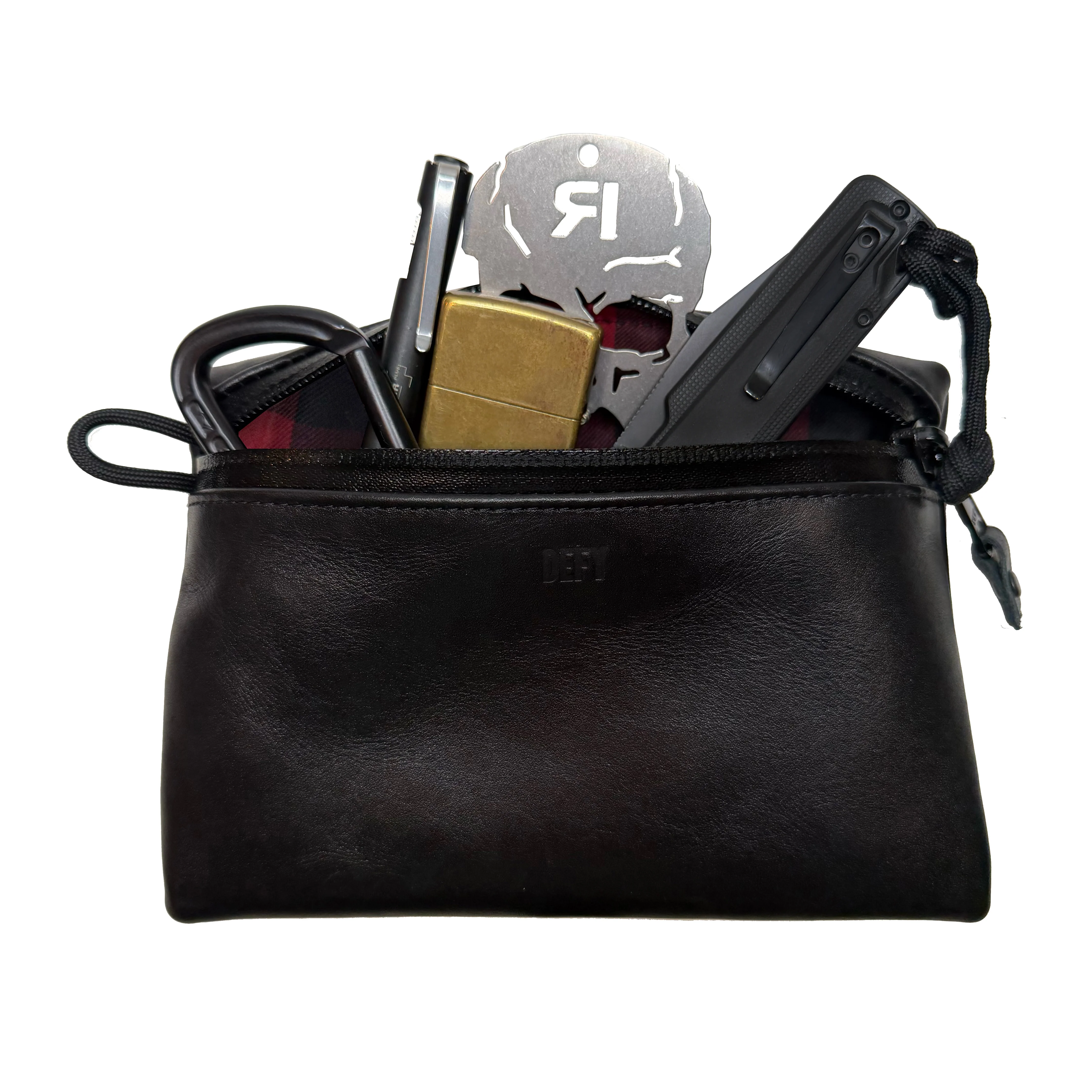 Project Horween Essex Rookery Leather x TexWax™ Buffalo Plaid Wax Canvas 3 Pouch Bundle / Last 1 - Image 9