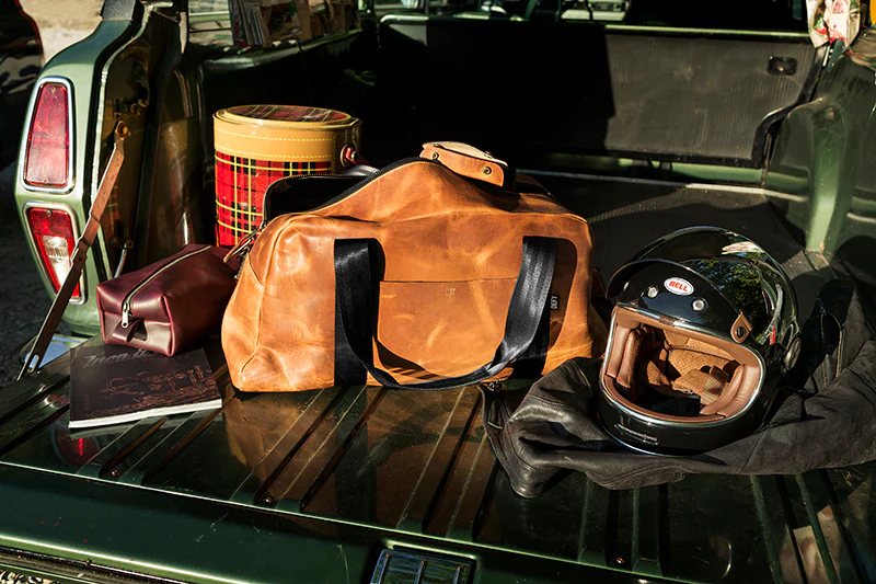 Bundle: R&R Weekender Horween Whiskey Cavalier Leather x TexWax™ Buffalo Plaid Wax Canvas / Ships in 6-10 Weeks - Image 12