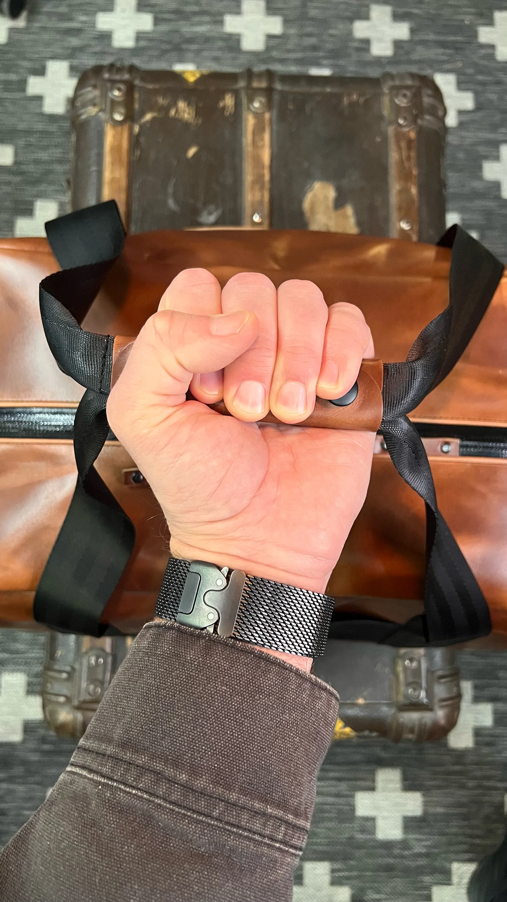Bundle: R&R Weekender Horween Whiskey Cavalier Leather x TexWax™ Buffalo Plaid Wax Canvas / Ships in 6-10 Weeks - Image 14