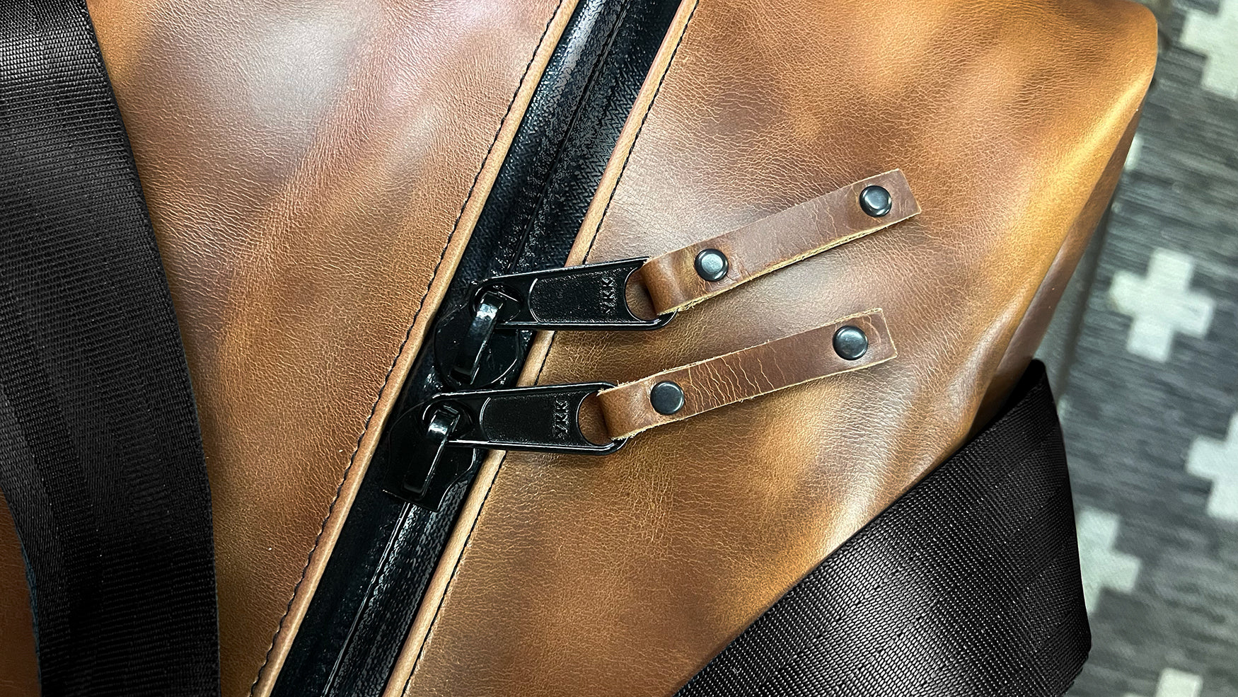 Bundle: R&R Weekender Horween Whiskey Cavalier Leather x TexWax™ Buffalo Plaid Wax Canvas / Ships in 6-10 Weeks - Image 15
