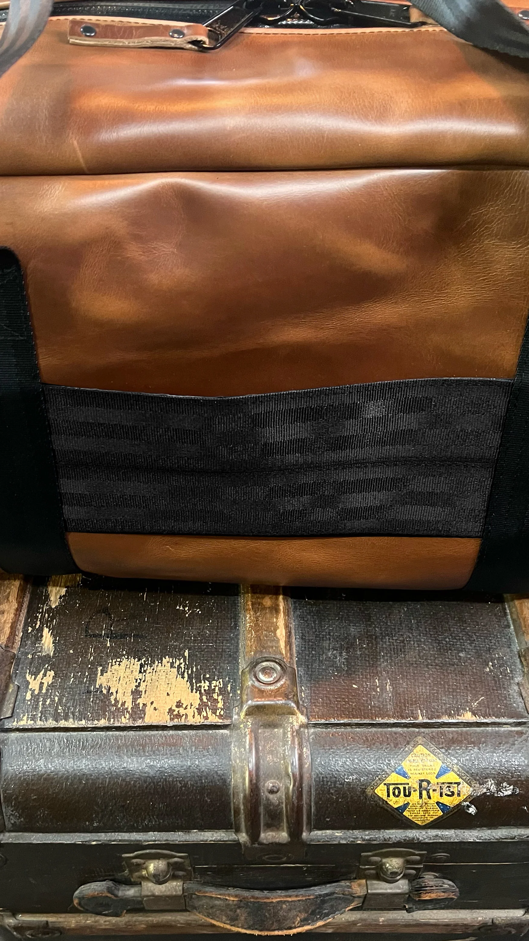 Bundle: R&R Weekender Horween Whiskey Cavalier Leather x TexWax™ Buffalo Plaid Wax Canvas / Ships in 6-10 Weeks - Image 8