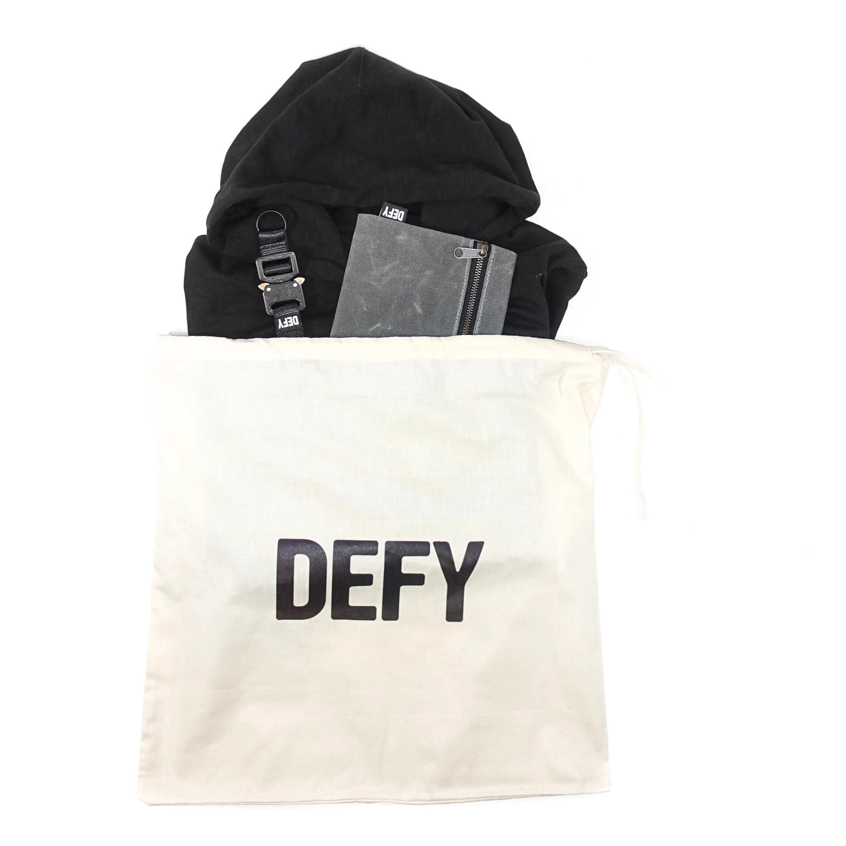 Cotton Travel Bag Set / Large + Small / Garments & Shoes - Image 9
