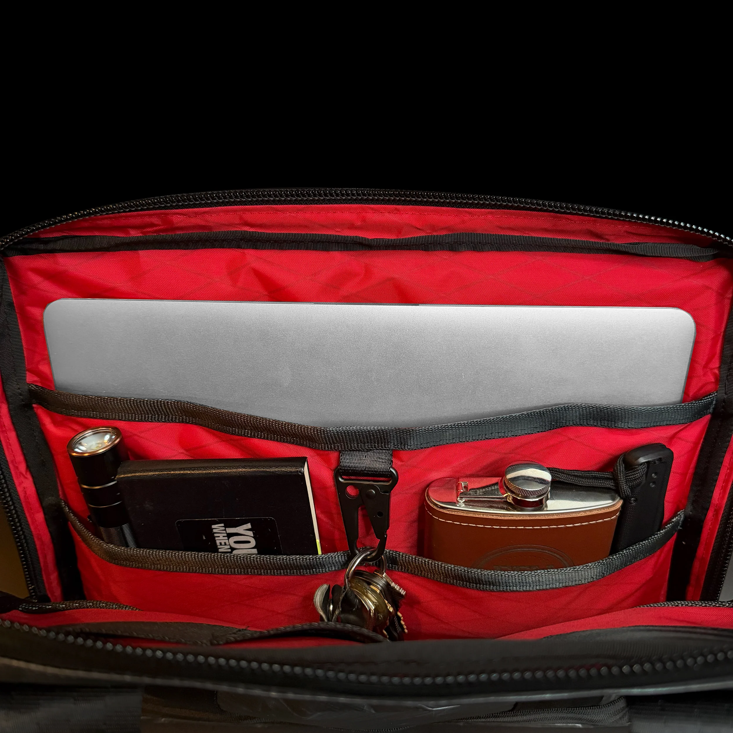 Slim Black Dyneema® x 'Redrum' X-Pac™ Briefcase / Limited Quantity - Image 4