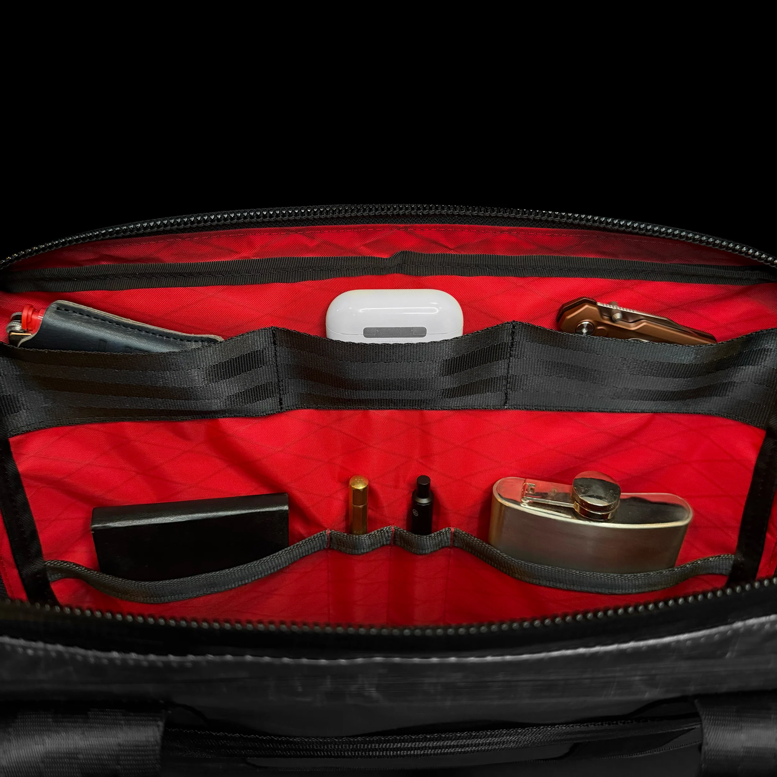 Slim Black Dyneema® x 'Redrum' X-Pac™ Briefcase / Limited Quantity - Image 6