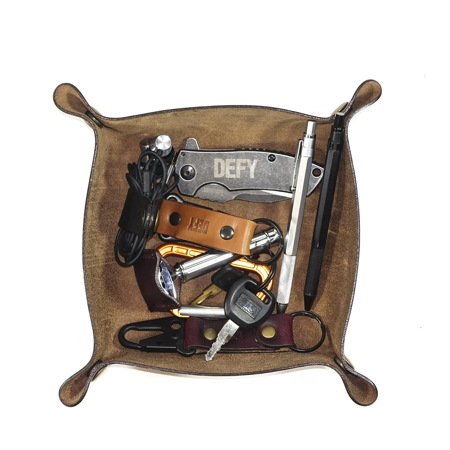DEFY CLUTTER Valet Tray / Horween Leather - Image 20
