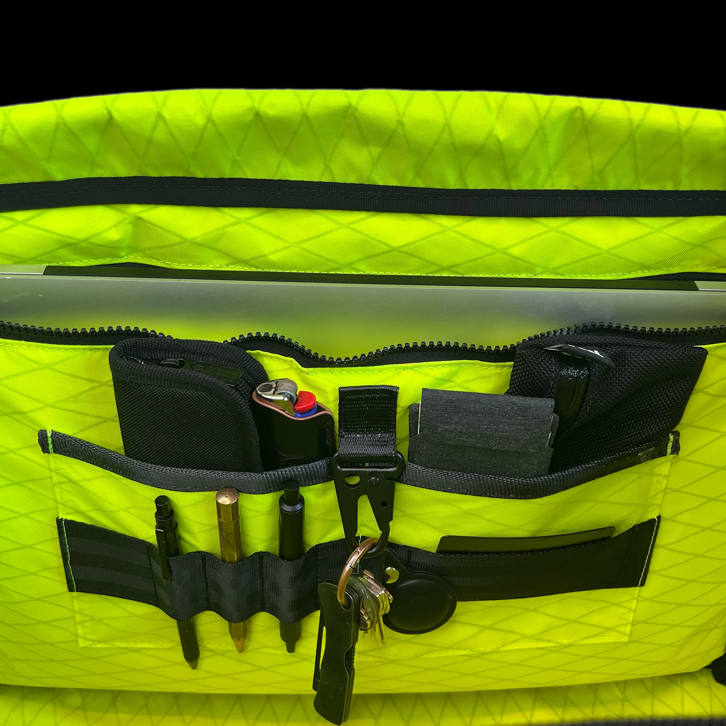 The Rover Backpack / Storm Grey X-Pac® X11 x X-Pac™ Hi-Vis Yellow - Image 6