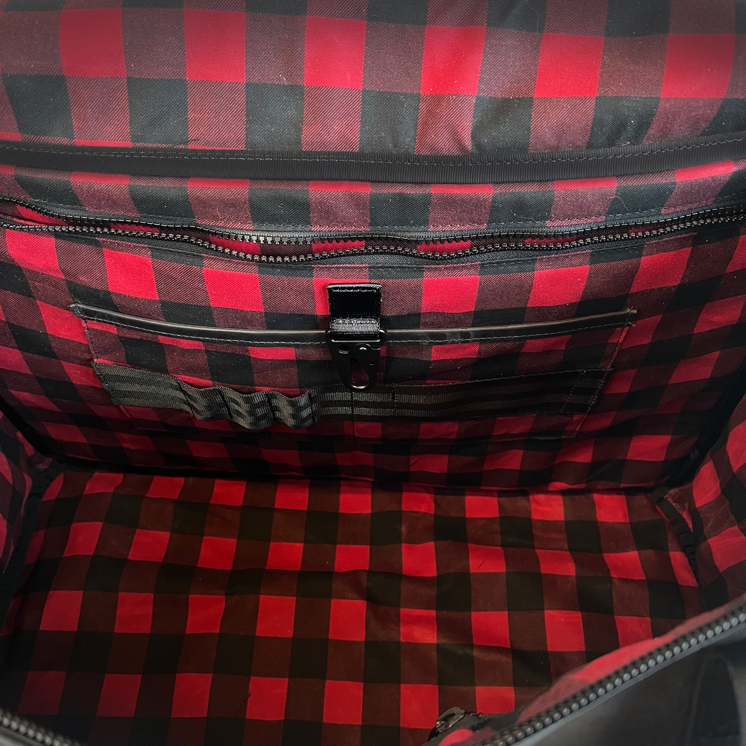 The Rover Backpack Horween Essex Rookery Leather Bundle x TexWax™ Buffalo Plaid Wax Canvas / Ships in 6-10 Weeks - Image 11