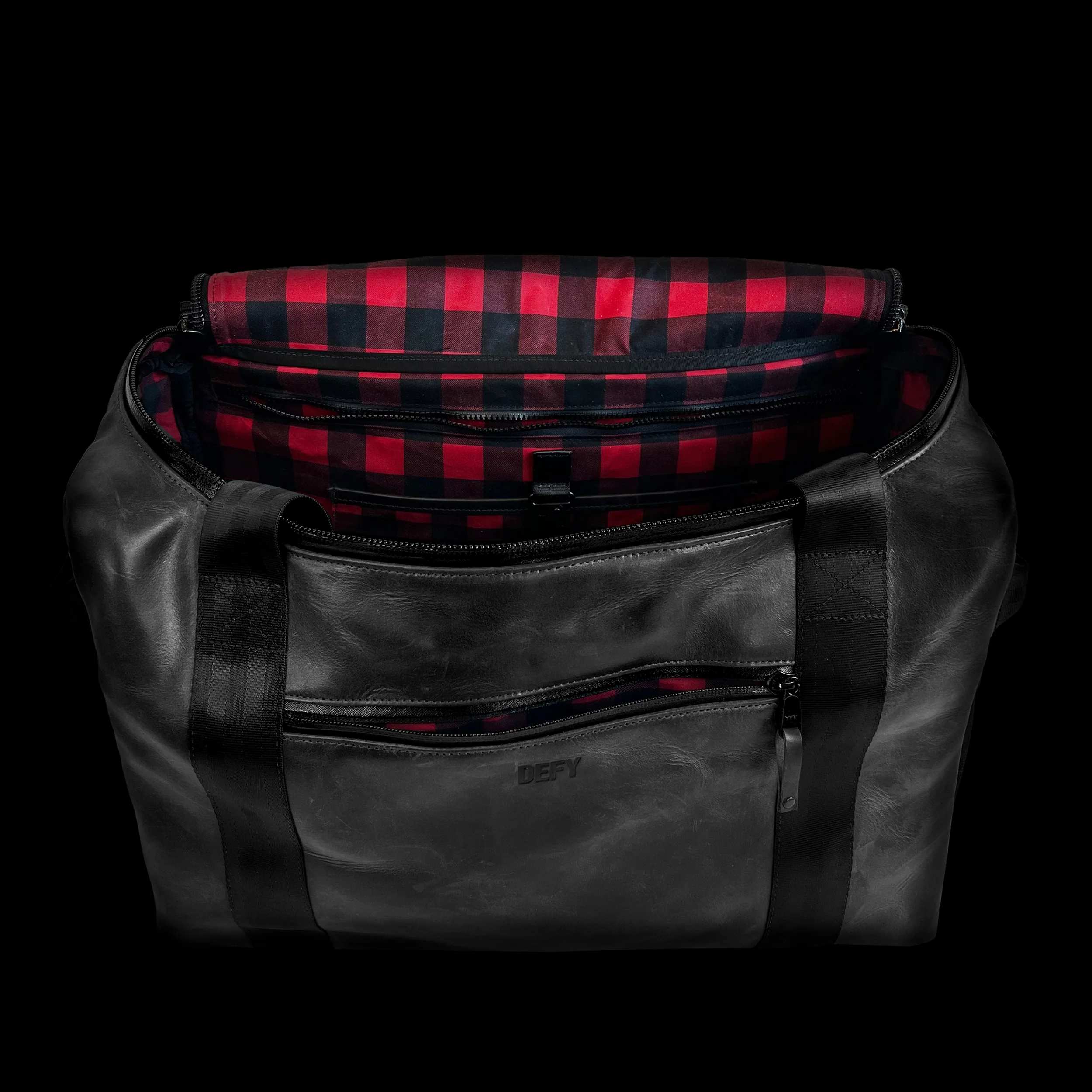 The Rover Backpack Horween Essex Rookery Leather Bundle x TexWax™ Buffalo Plaid Wax Canvas / Ships in 6-10 Weeks - Image 2