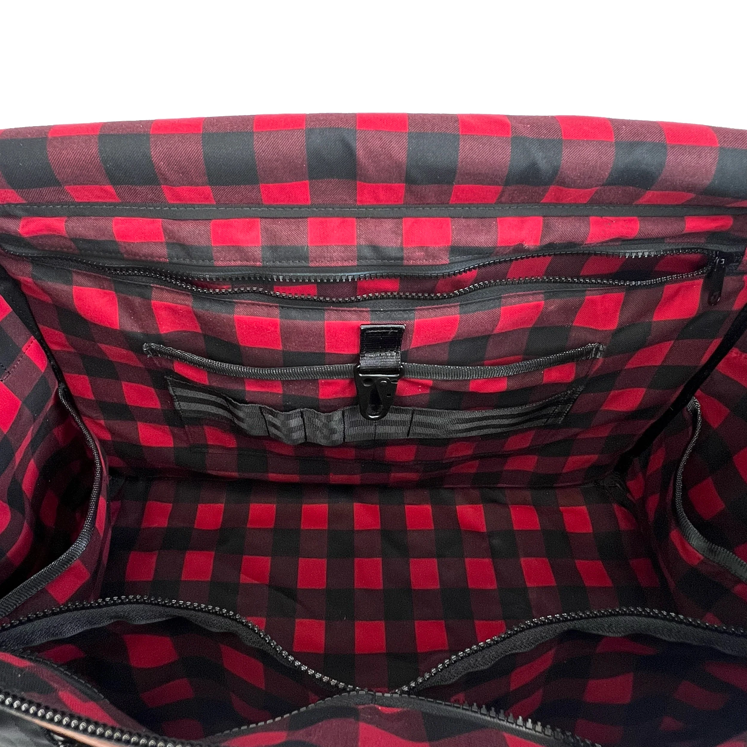 The Rover Backpack / Horween Whiskey Cavalier Leather x Buffalo Plaid Wax Canvas / Last 1 - Image 2