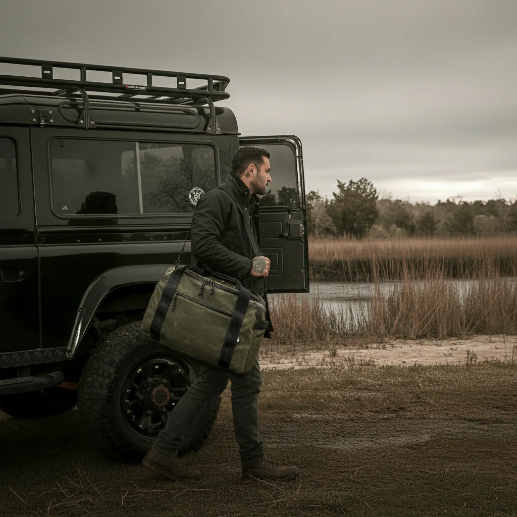 The Rover Backpack / Olive Drab TexWax™ x 'Fire Edition' ECOPAK™ EPX / Ships in 6-10 Weeks - Image 9
