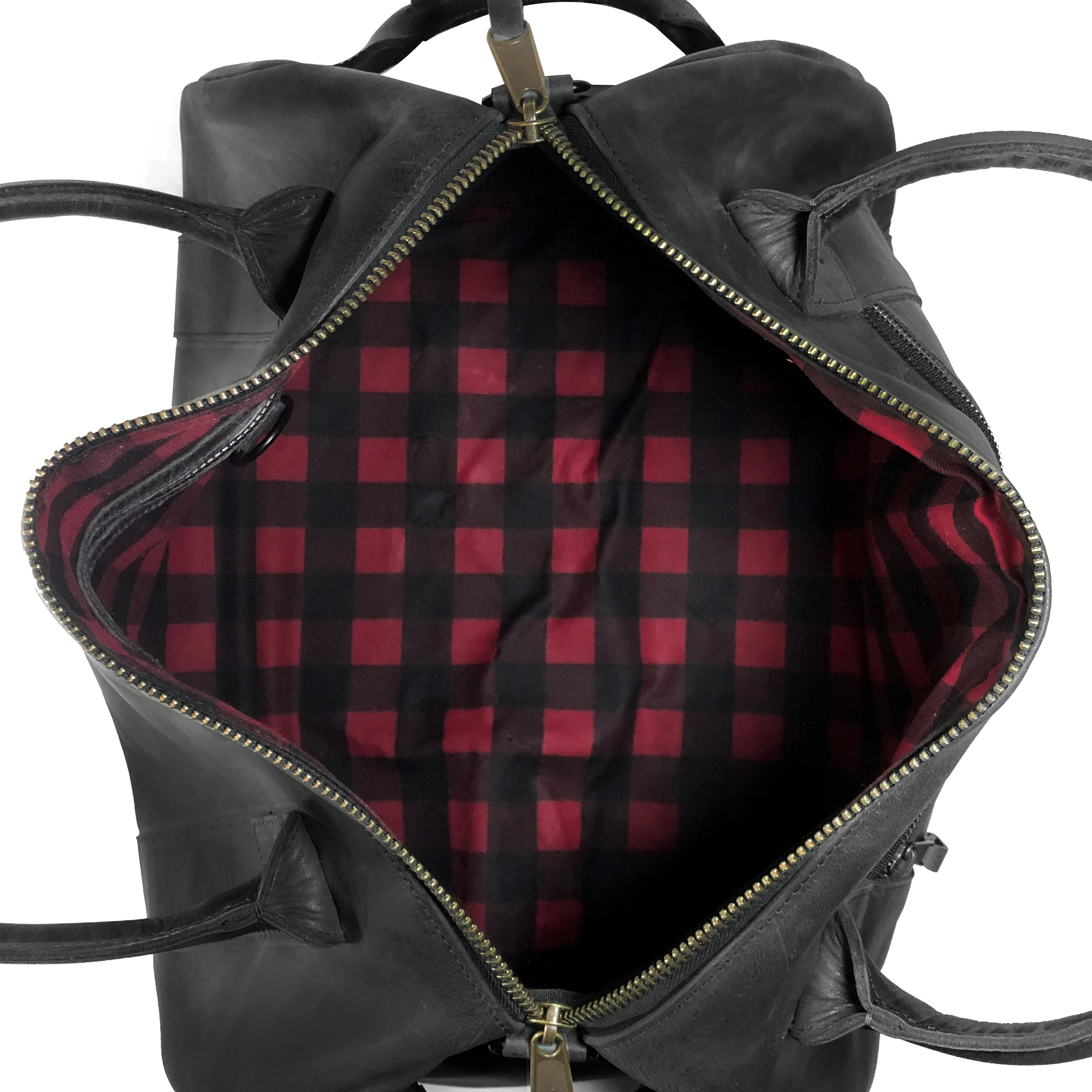 The Ultimate Overnighter Horween Nantucket Leather x Buffalo Plaid Lining Bundle / Ships in 6-10 Weeks - Image 6