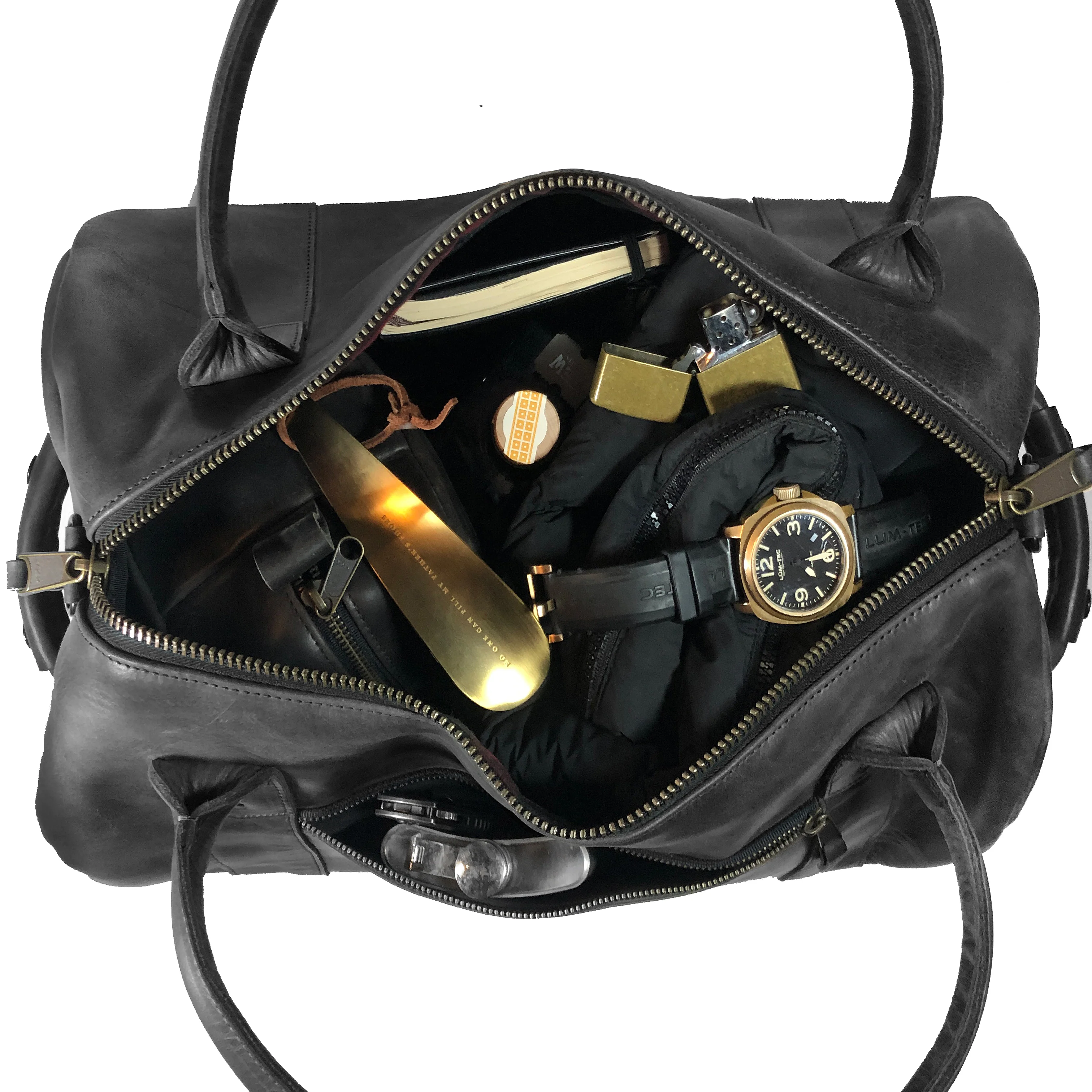 The Ultimate Overnighter Horween Nantucket Leather x Buffalo Plaid Lining Bundle / Ships in 6-10 Weeks - Image 7