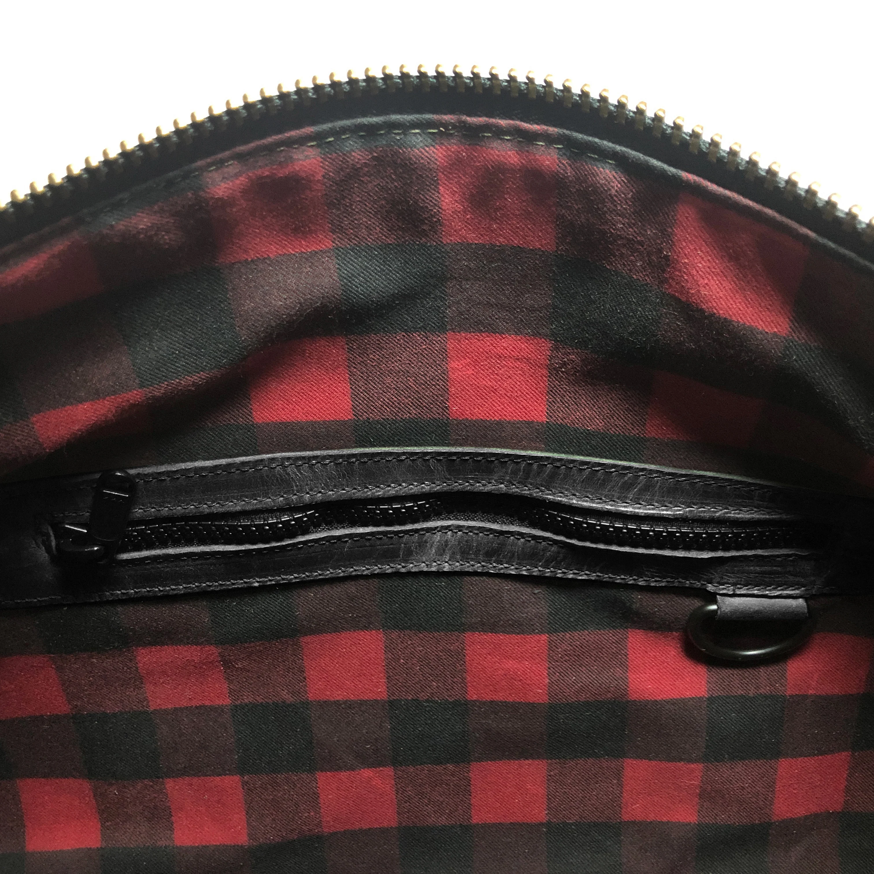 The Ultimate Overnighter Horween Nantucket Leather x Buffalo Plaid Lining Bundle / Ships in 6-10 Weeks - Image 8