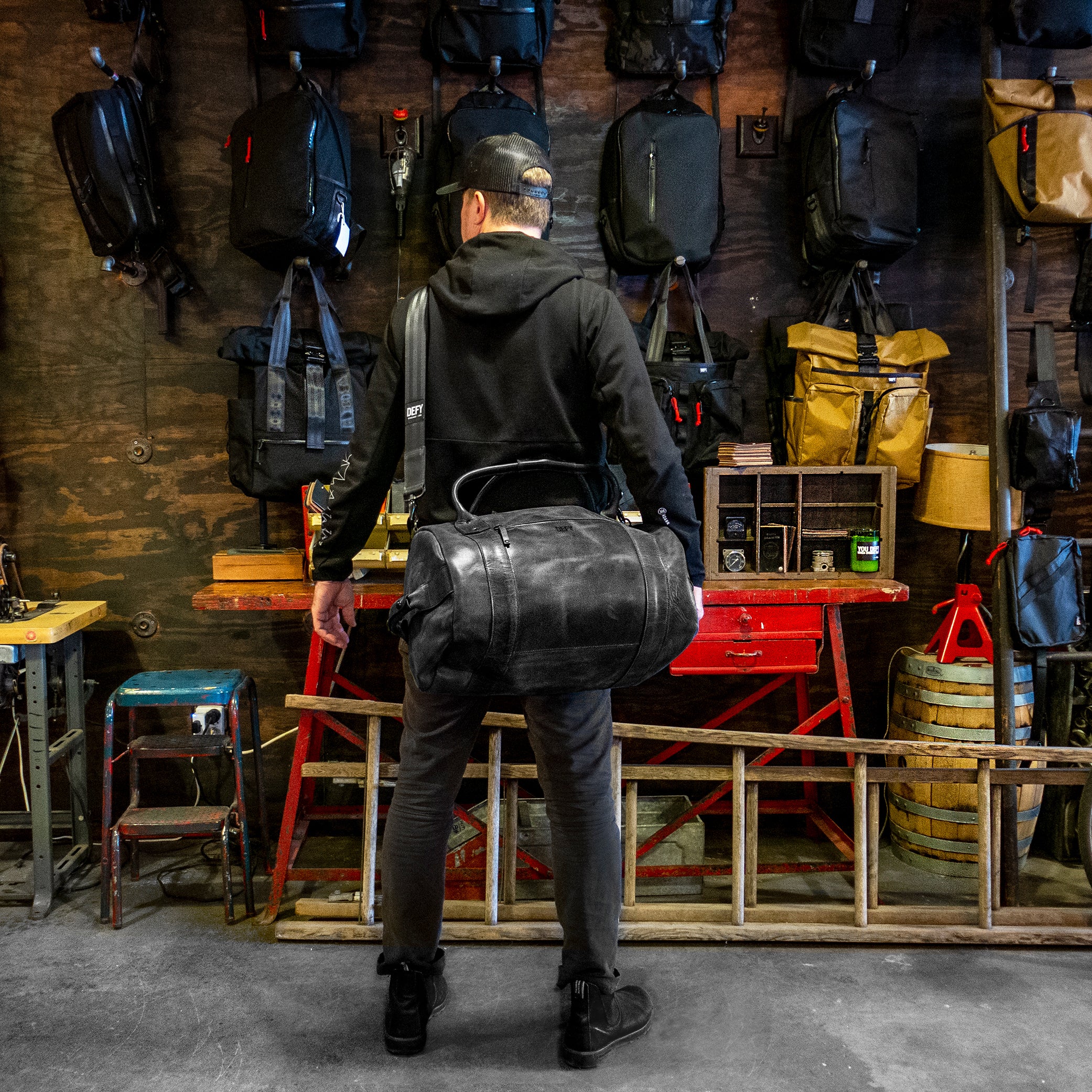 The Ultimate Overnighter Horween Nantucket Leather x Buffalo Plaid Lining Bundle / Ships in 6-10 Weeks - Image 9