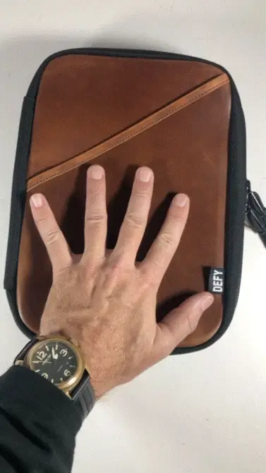 The Void Horween Cavalier Whiskey Leather x Ballistic Nylon Admin Pouch | Large - Image 6