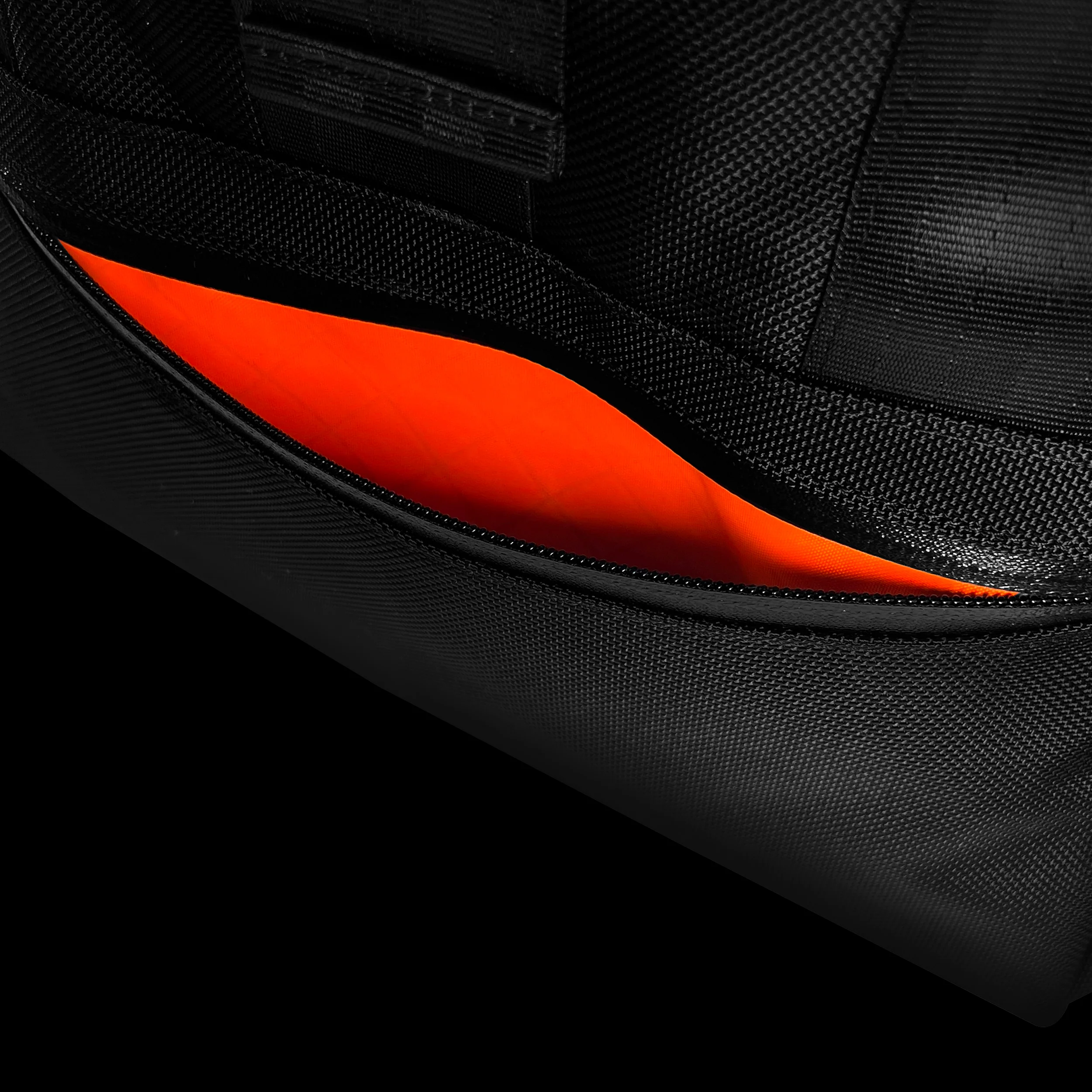 VerBockel Rolltop Backpack 2.0 'Un-Zipped' / Black Ballistic Nylon x ECOPAK™ EPX ’Fire Edition’ / Ships in 6-10 Weeks - Image 4