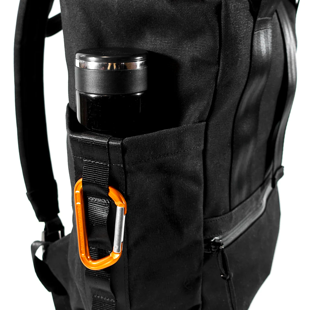 VerBockel Roll Top Backpack 2.0 'Un-Zipped' / Black TexWax™ Canvas / Ships in 6-10 Weeks - Image 13