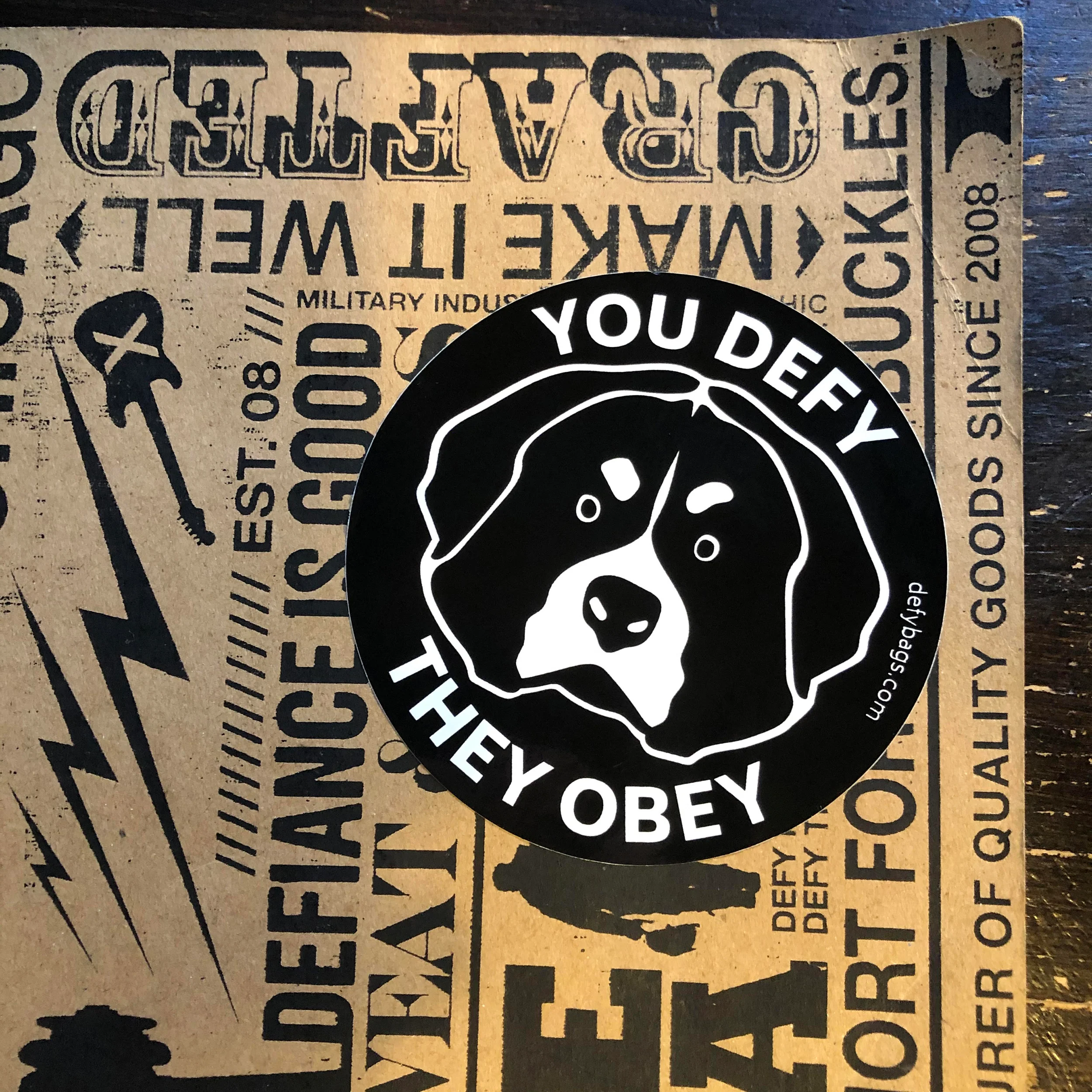 YOU DEFY, THEY OBEY | 2 Otis Sticker Pack - Image 6
